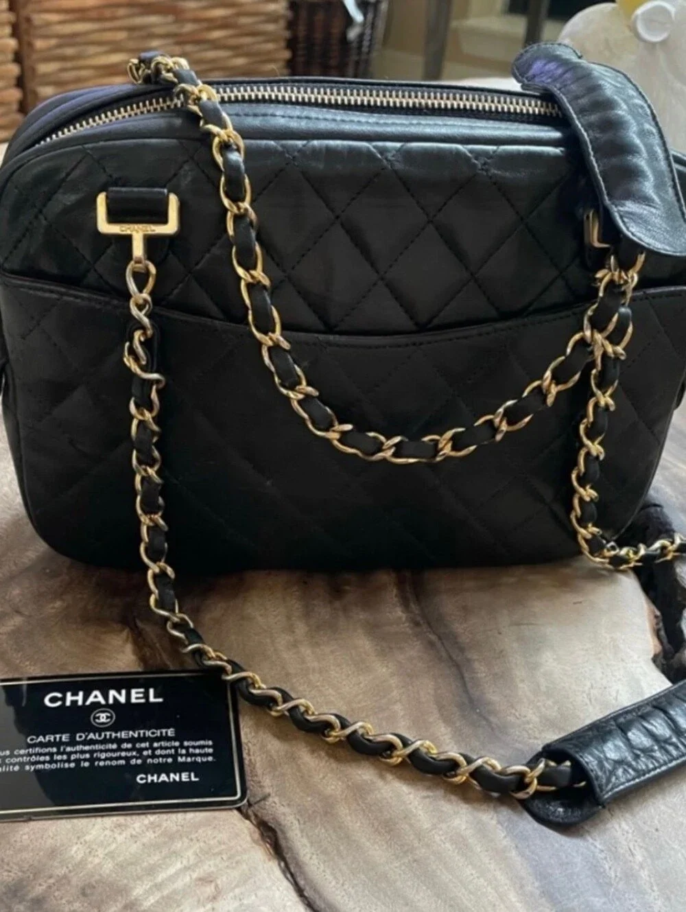 For Trade Chanel Black Bag With Chain Strap